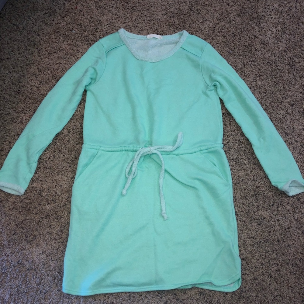 Blue-green dress